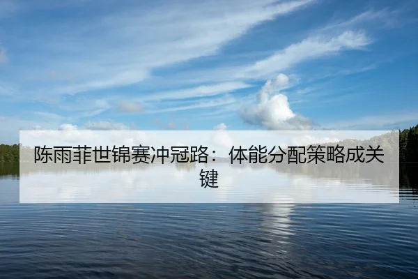 陈雨菲世锦赛冲冠路：体能分配策略成关键